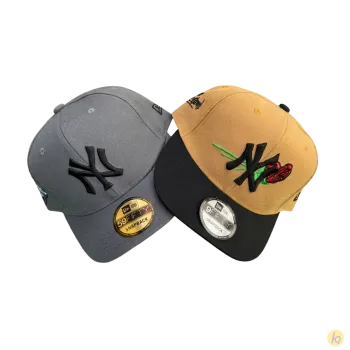 cap ny gray&yellow