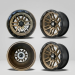 Set of 4 wheels