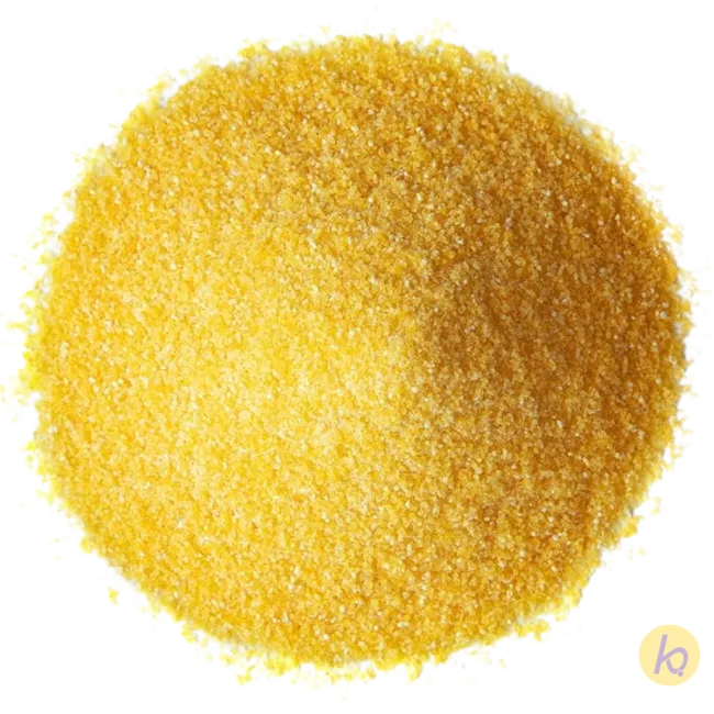 Ground yellow corn meal